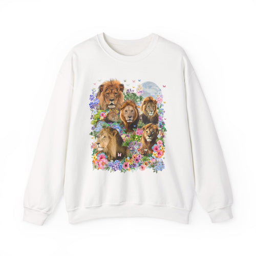 Lions in Flowers Sweatshirt